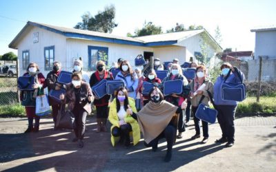 250 adultos mayores de Pelluhue recibieron kit de salud gracias al financiamiento del Gobierno Regional